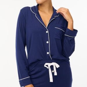 New! J.Crew sz Medium M Navy Blue Pajama Top NWT BS865